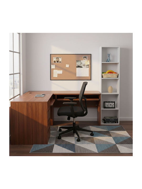 Bibliotecă White 32x24x132 cm