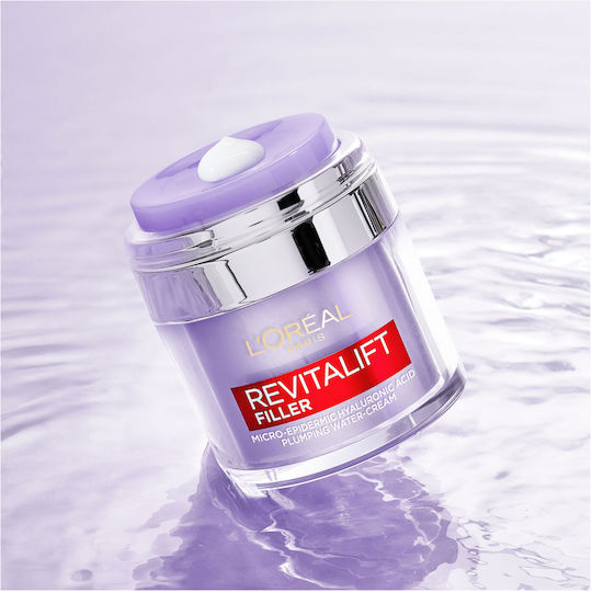 L'Oreal Paris Revitalift Filler Κρέμα Προσώπου για Ενυδάτωση, Αντιγήρανση & Λάμψη με Υαλουρονικό Οξύ 50ml