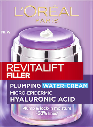 L'Oreal Paris Revitalift Filler Κρέμα Προσώπου για Ενυδάτωση, Αντιγήρανση & Λάμψη με Υαλουρονικό Οξύ 50ml