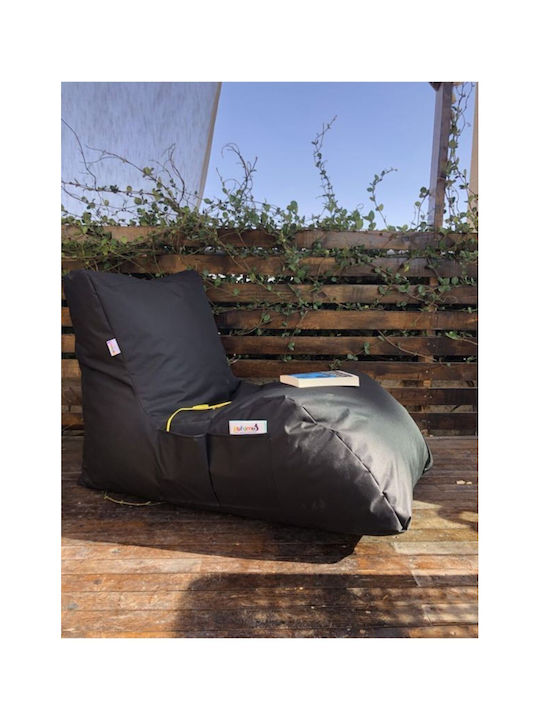 Bean Bag Bed Waterproof Black 110x