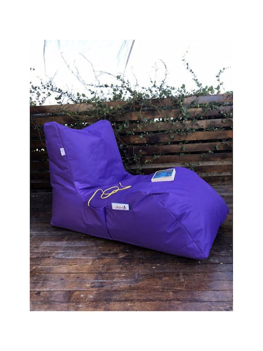 Bean Bag Bed Waterproof Purple 110x