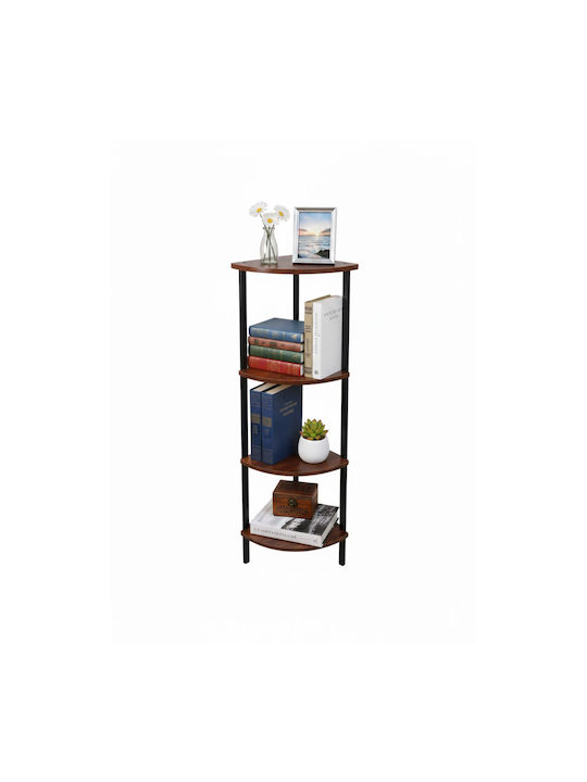 Eck Bücherregal Holzoptik 44.5x31.5x125cm