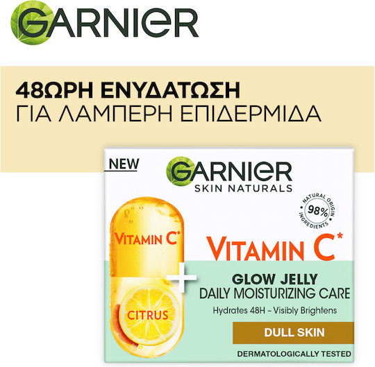 Garnier Skin Naturals 48ωρο Ενυδατικό Gel Προσώπου Ημέρας με Βιταμίνη C 50ml