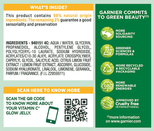 Garnier Skin Naturals 48ωρο Ενυδατικό Gel Προσώπου Ημέρας με Βιταμίνη C 50ml