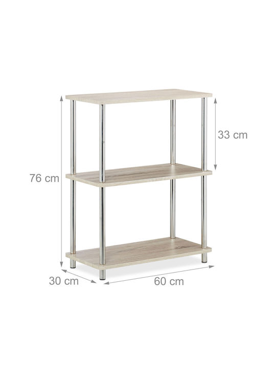 Βιβλιοθήκη Light Brown 60x30x76εκ.