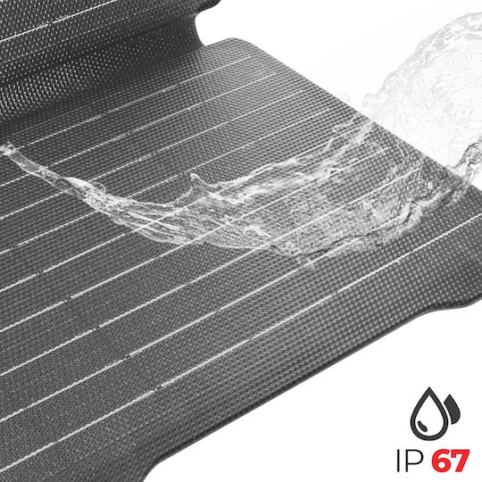 Swissten 22W Solarbatterieladegerät USB-C Ports IP67 Wasserdicht Klappbar Graue