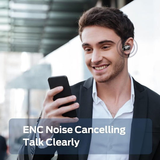 Monster Aria Free Open Ear Bluetooth Handsfree Ακουστικά με Αντοχή στον Ιδρώτα Μαύρα