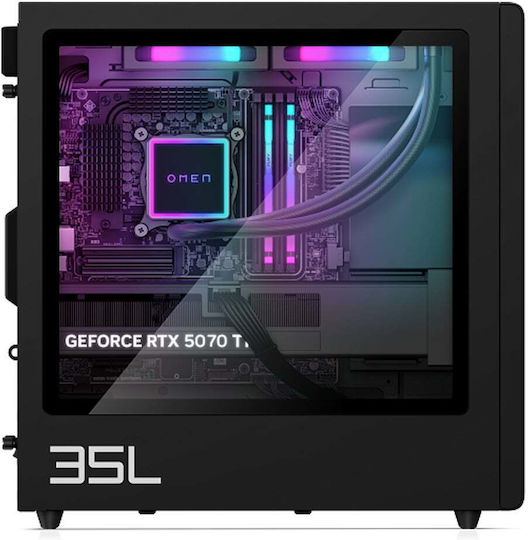 HP Omen 35L GT16-1017nv Gaming Desktop PC (Ryzen 7-9800X3D/32GB DDR5/1TB SSD/GeForce RTX 5070 Ti/W11 Home)