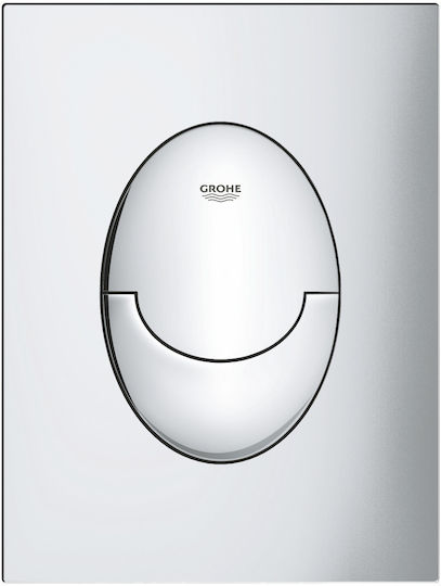 Grohe Skate Air S Spülplatten für Toiletten Doppelspülung Chrom Glänzend