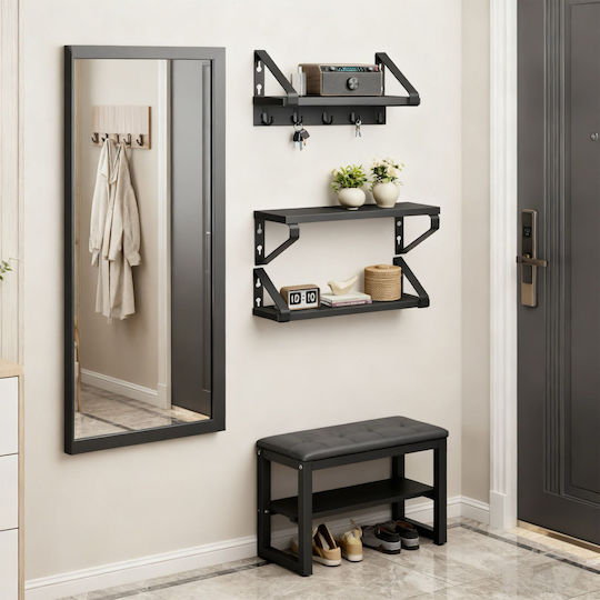 Ράφια Black (3τμχ) 40x12x11εκ.