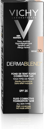 Vichy Dermablend Liquid Foundation SPF35 30 Beige 30ml