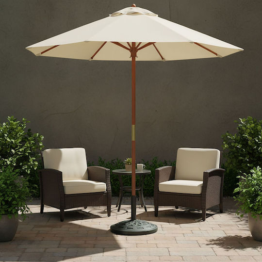 Relaxdays Stand De Umbrelă Verde Închis/Negru 33x49x49cm