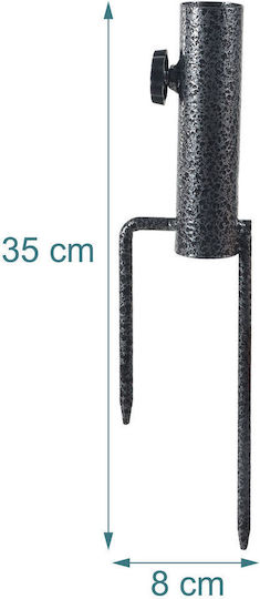 Relaxdays Стойка за Чадър Dark Gray 35x8 см
