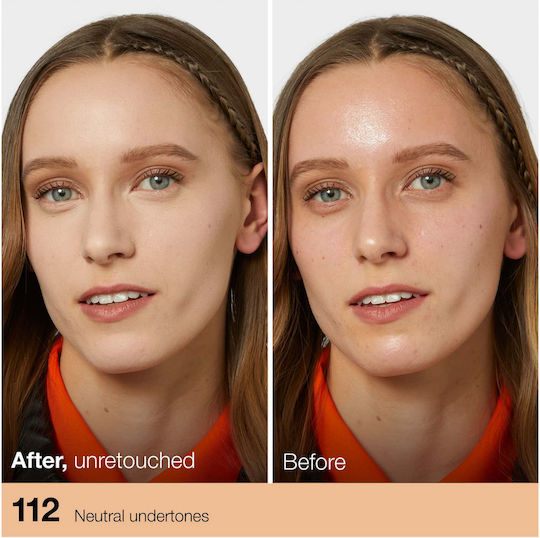 Maybelline Fit Me Matte + Poreless Liquid Foundation 112 Soft Beige 30ml