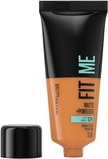 Maybelline Fit Me Matte + Poreless Liquid Foundation 334 Warm Tan 30ml