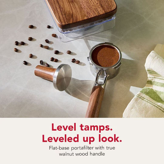 Kitchenaid Espresso Accessories Set Walnut Wood Portafilter Tamper Keswas