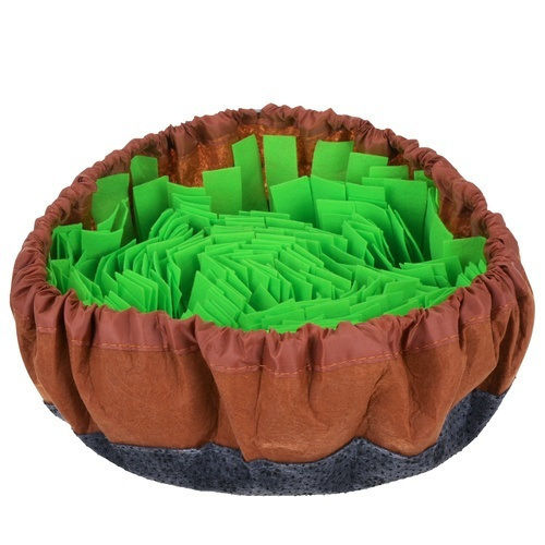 Hranitoare Textilă cu Hrănire Lentă pentru Câine și Pisică 48cm în Culoare Verde