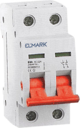 Elmark Διπολικός Διακόπτης Ράγας 40A