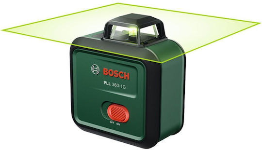 Bosch PLL 360-1G Set Self-Leveling Linear Laser Level Green Beam 3.6V with Working Range 30m