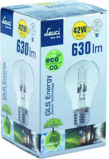 Halogen Lamp for Socket E27 with Power 52W 230V