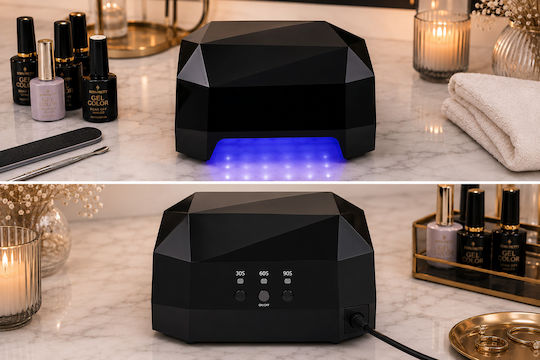 Diamandino Nail Polish Curing Lamp UV 36W Black