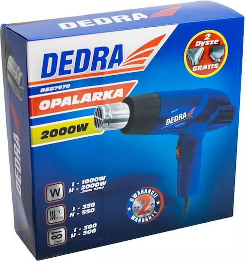 Dedra DED7970 Пистолет за горещ въздух 2000W