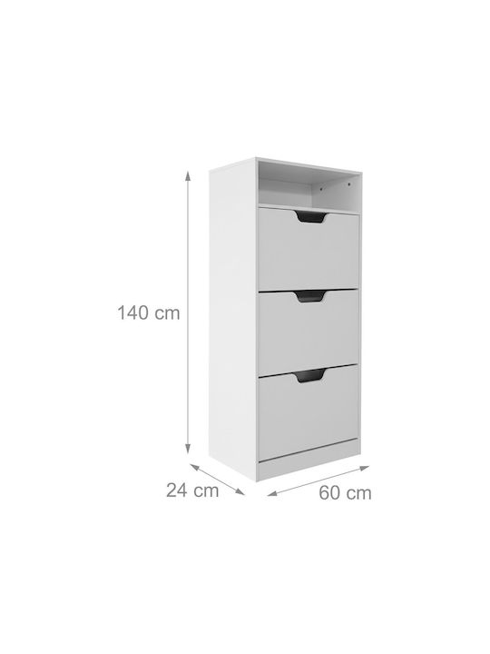 Dulap Pentru Pantofi Din Lemn 60x24x140cm