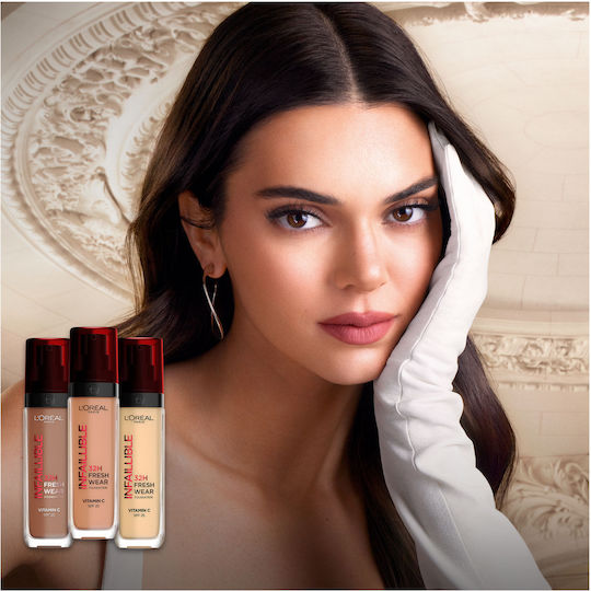 L'Oreal Paris Infaillible 32H Fresh Wear Liquid Foundation 145 Rose Beige 30ml