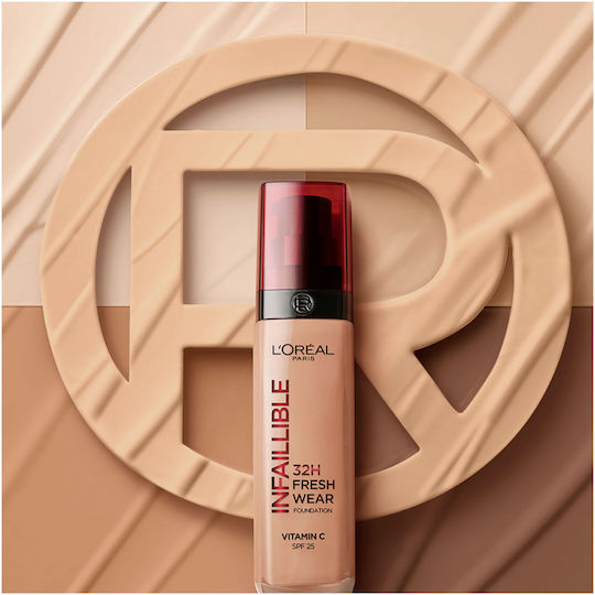 L'Oreal Paris Infaillible 32H Fresh Wear Liquid Foundation 145 Rose Beige 30ml
