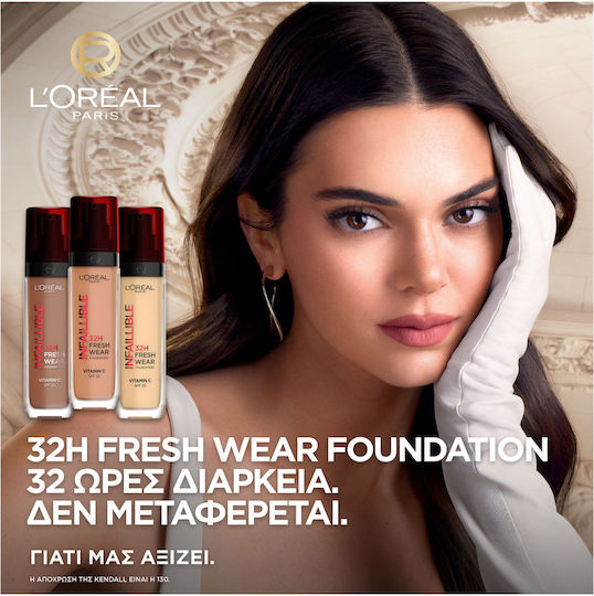 L'Oreal Paris Infaillible 32H Fresh Wear Liquid Foundation 100 Linen 30ml