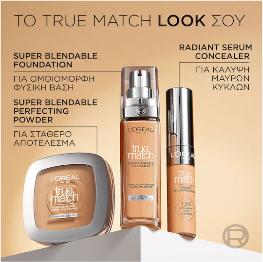 L'Oreal Paris True Match Liquid Foundation SPF17 4D4W Golden Natural 30ml