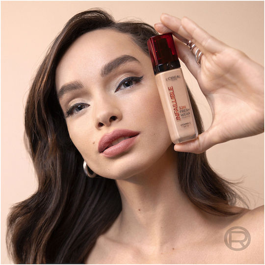 L'Oreal Paris Infaillible 32H Fresh Wear Liquid Foundation SPF25 130 Beige Peau 30ml