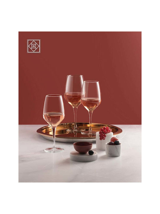 Espiel Napa Set Glasses for White and Red Wine Made of Glass in Red Colour 6 Pieces