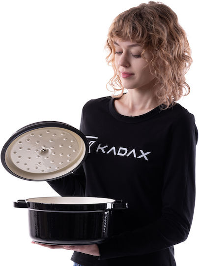 Kadax Round Cast Iron Dutch Oven 4.5lt