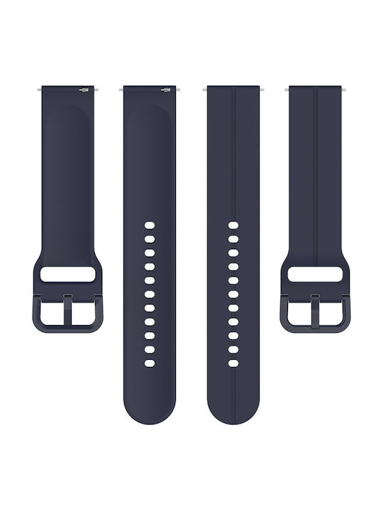 Rubber Strap Navy Blue 20mm