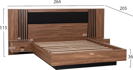 Set Dormitor Harry 160x200cm 5 Bucăți