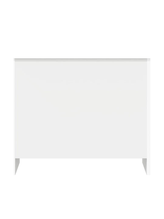vidaXL Декоративно Махаге Дървено Бяло 60x40x50см