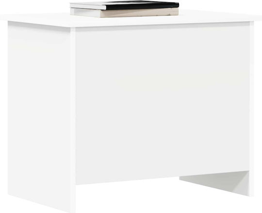 vidaXL Διακοσμητικό Μπαούλο Ξύλινο Λευκό 60x40x50εκ.