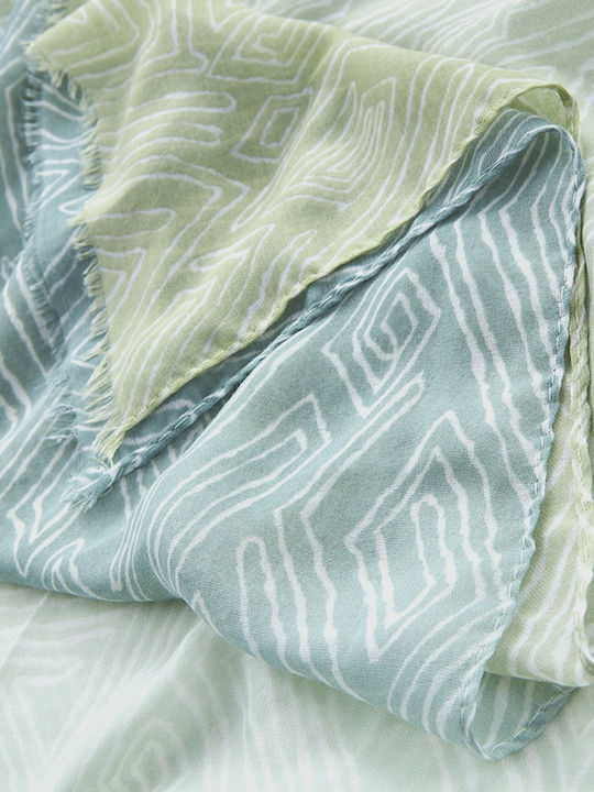 Verde Damen Seidenschal Grün