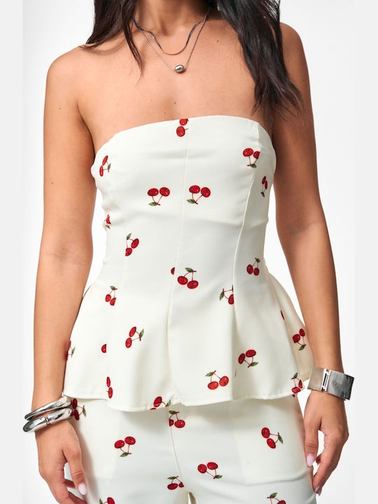 Women's White Set with Trousers