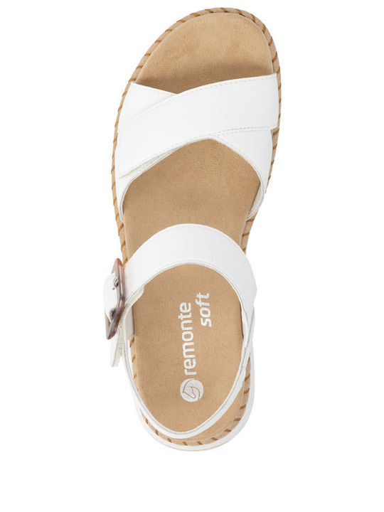Sandale Casual Damă Anatomici Din Piele Albe