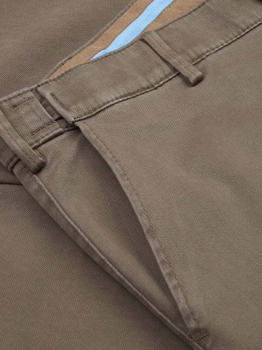 Men's Trousers Chinos Elastic Light Brown
