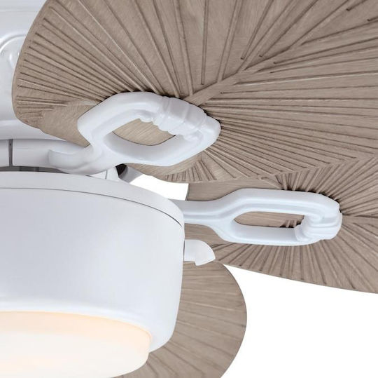 Westinghouse Oasis Ανεμιστήρας Οροφής 132cm με Φως Bahama Grey