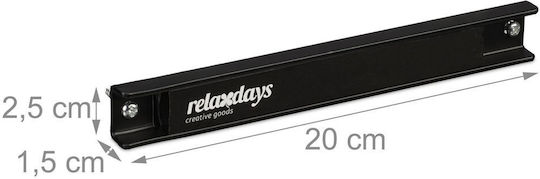 Relaxdays Μαγνητική Βάση Μαχαιριών από Ανοξείδωτο Ατσάλι