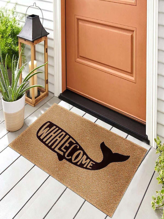 SteweHome Non-Slip Orange Doormat 70x45cm