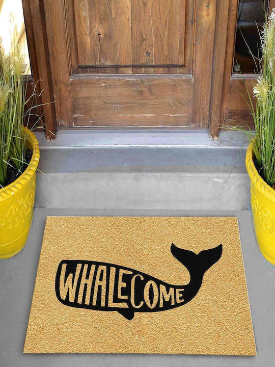 SteweHome Non-Slip Orange Doormat 70x45cm
