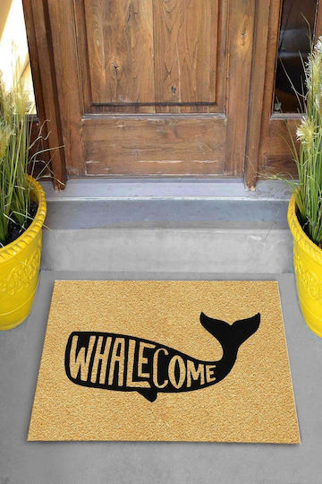 SteweHome Non-Slip Orange Doormat 70x45cm