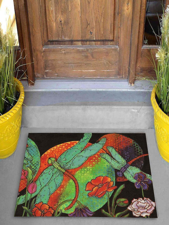 SteweHome Non-Slip Orange Doormat 70x45cm