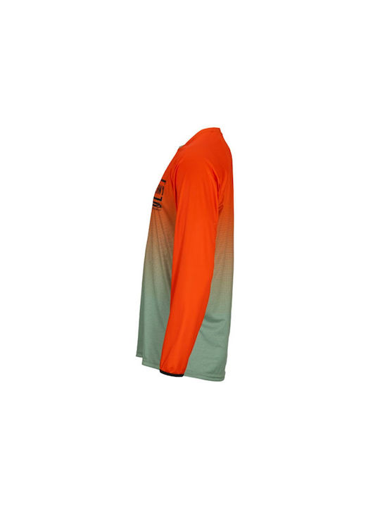 Kenny Kinder Lange Ärmel Fahrradtrikot Berg Orange