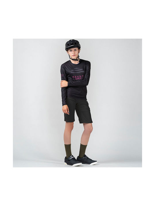 Kenny Tricou Mânecă Lungă Pentru Femei Mountain Bike Negru